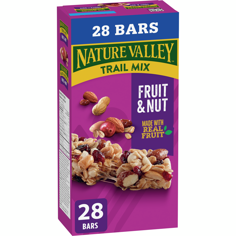 Nature Valley - Chewy Trail Mix Granola Bars, Fruit and Nut, 28 ct - 980 g - Canadian Distribution