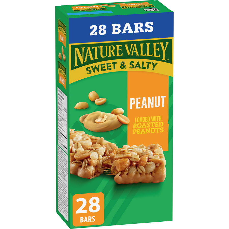 Nature Valley - Granola Bars, Sweet and Salty Nut, Peanut, 28 ct - 980 g - Canadian Distribution