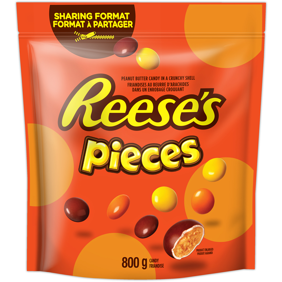 Hershey's - Reese'S Pieces Peanut Butter Candy - 800 g - Canadian Distribution