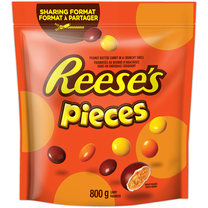 Hershey's - Reese'S Pieces Peanut Butter Candy - 800 g - Canadian Distribution