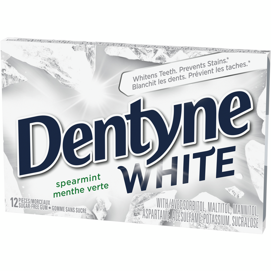 Dentyne - White Spearmint Gum - Case - 12x12 each - Canadian Distribution