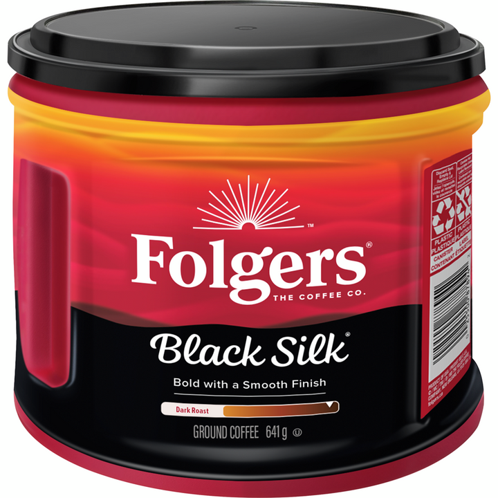 Folgers - Black Silk Ground Coffee Dark - 641 g - Canadian Distribution