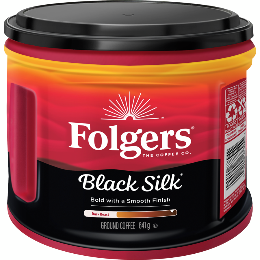 Folgers - Black Silk Ground Coffee Dark - 641 g - Canadian Distribution