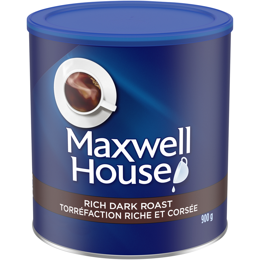 Maxwell House - Pure Ground Coffee Rich Dark Roast - 900 g - Canadian Distribution