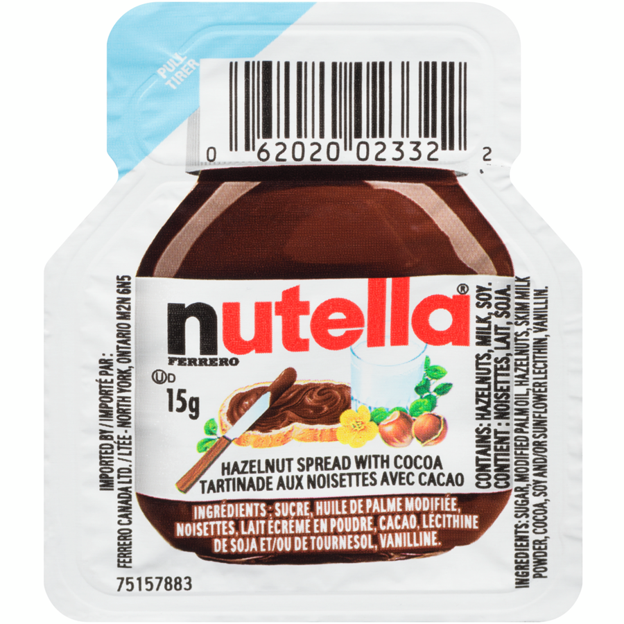 Nutella - Portion Packs - 120 each - Canadian Distribution