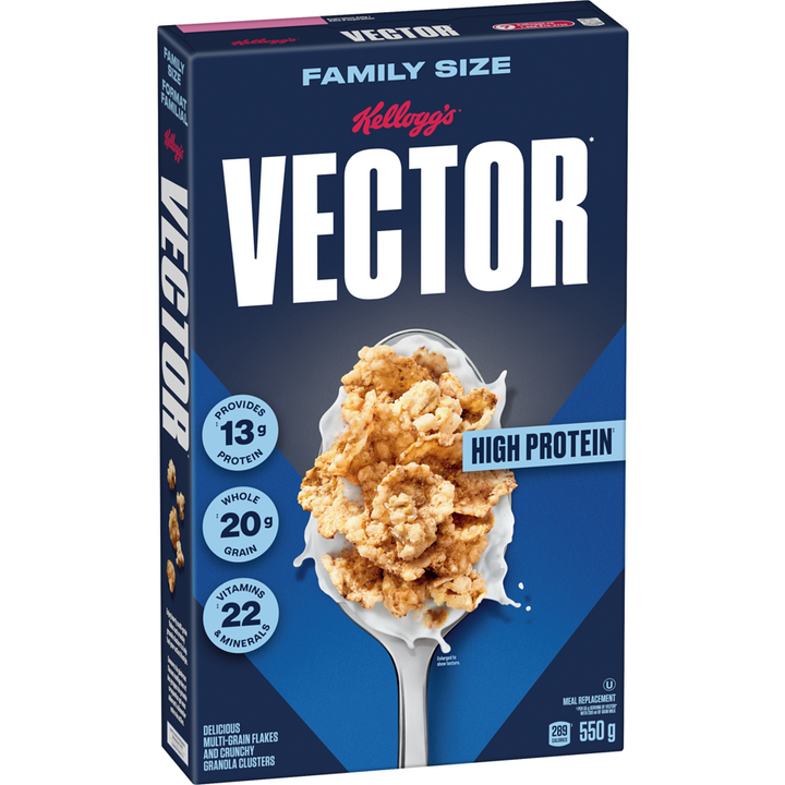 Kelloggs - Vector Meal Replacement Family Size - 550 g - Canadian Distribution