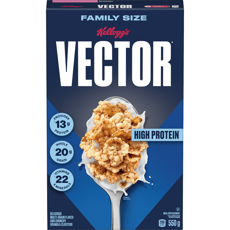 Kelloggs - Vector Meal Replacement Family Size - 550 g - Canadian Distribution