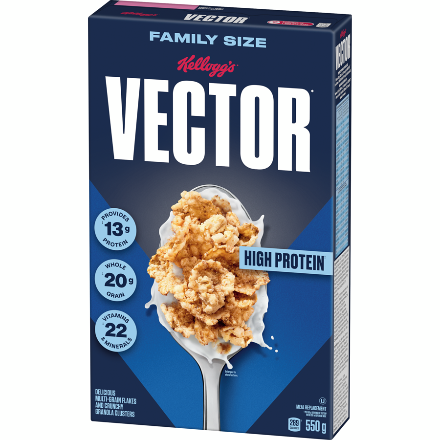 Kelloggs - Vector Meal Replacement Family Size - 550 g - Canadian Distribution