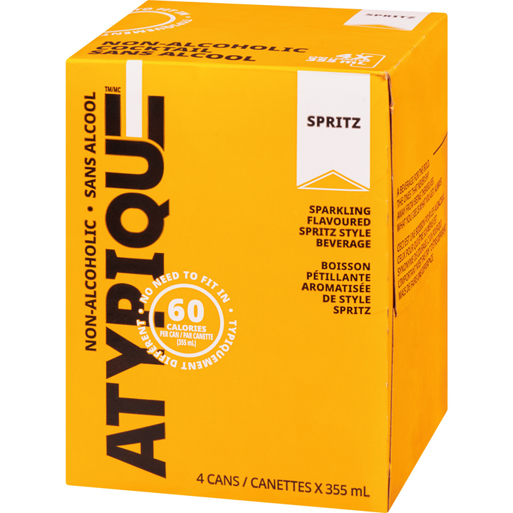 Atypique - Non-Alcoholic Cocktail Spritz - Case - 4 x 355 ml - Canadian Distribution