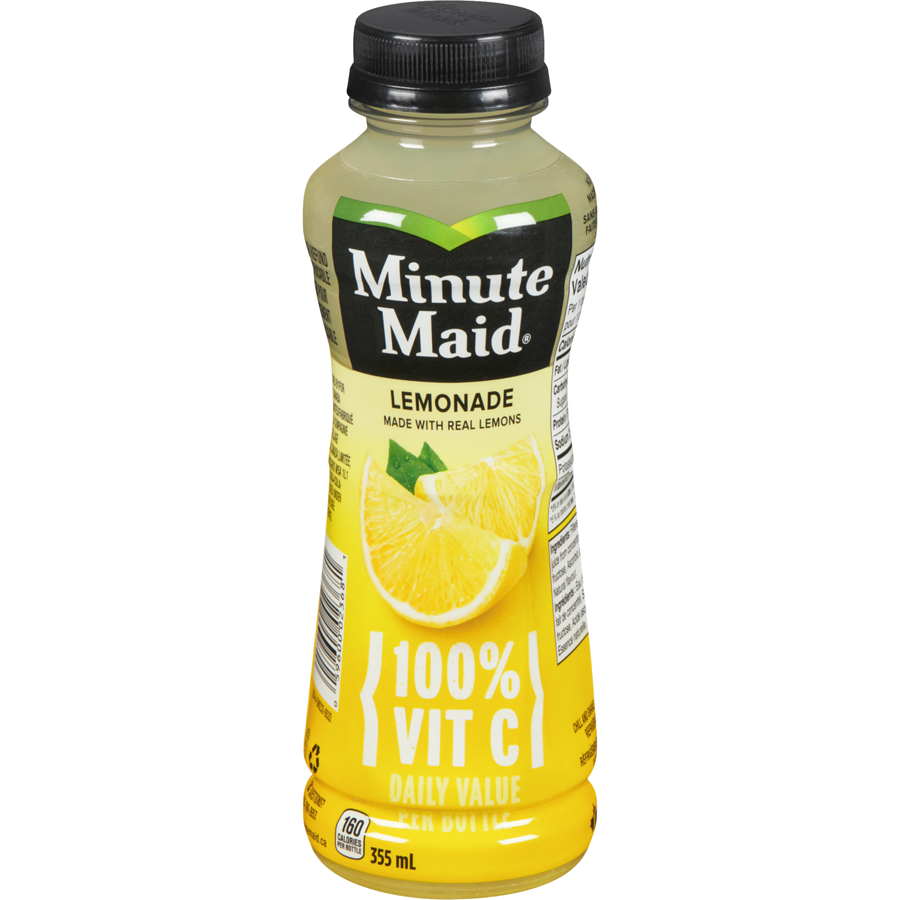 Minute Maid - Lemonade - Case - 12 x 355 ml - Canadian Distribution