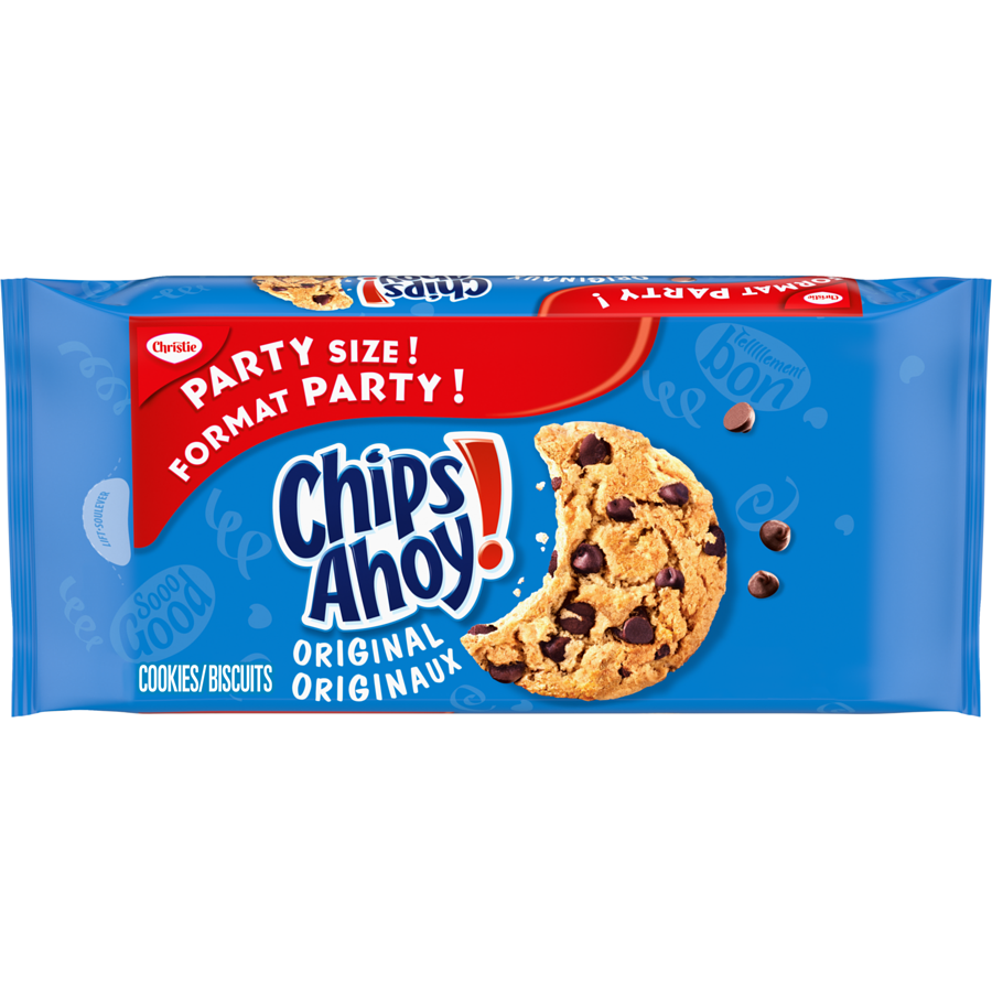 Christie - CHIPS AHOY! Original Cookies, Chocolate Chip, Party Size - 637 g - Canadian Distribution