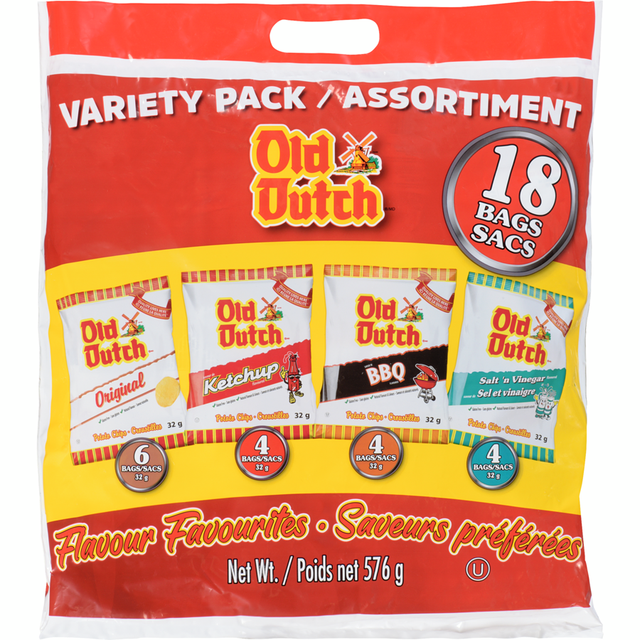 Old Dutch - Flavour Favourites Variety Pack - 576 g - Canadian Distribution