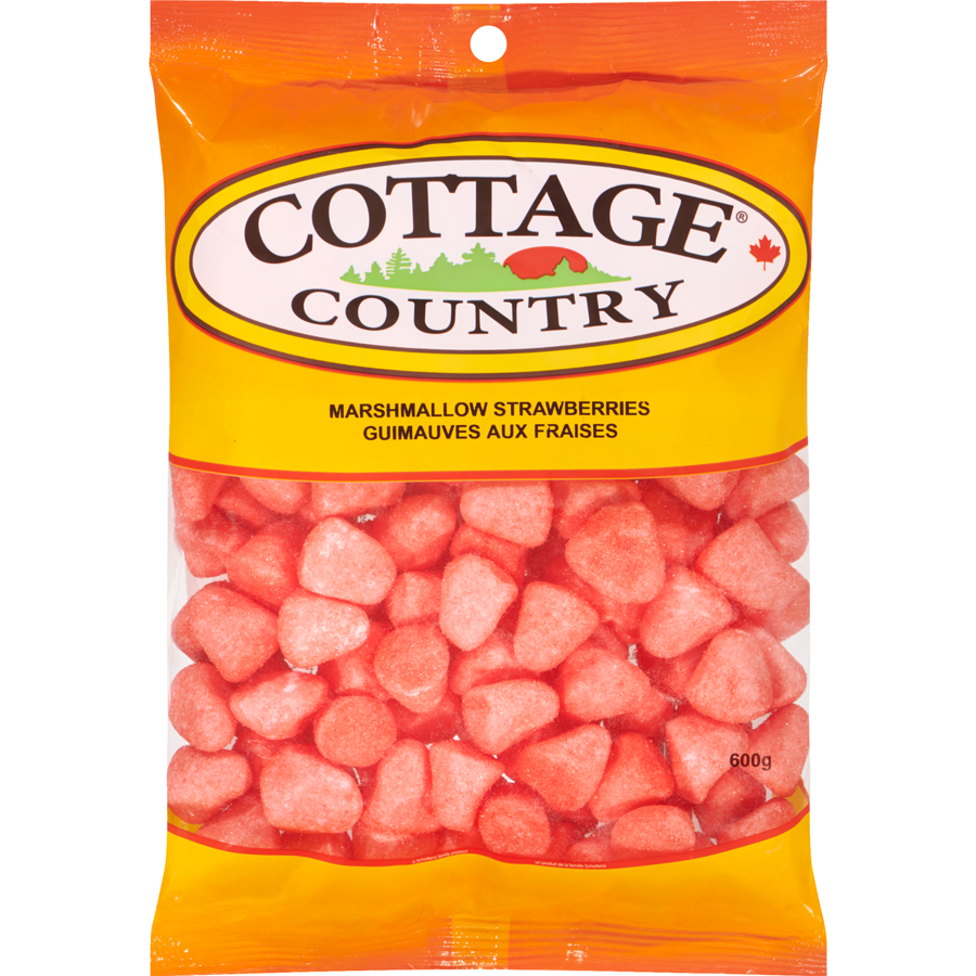 Cottage Country - Marshmallow Strawberries - 600 g - Canadian Distribution