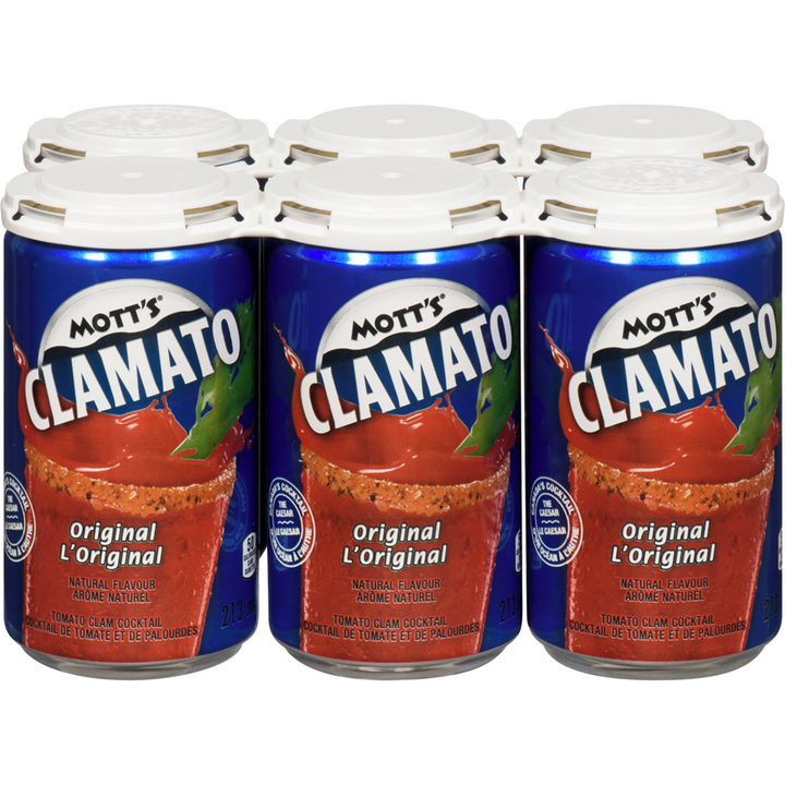 Mott's - Clamato Tomato Clam Cocktail Original - 213 mL - Canadian Distribution