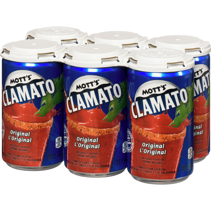 Mott's - Clamato Tomato Clam Cocktail Original - 213 mL - Canadian Distribution