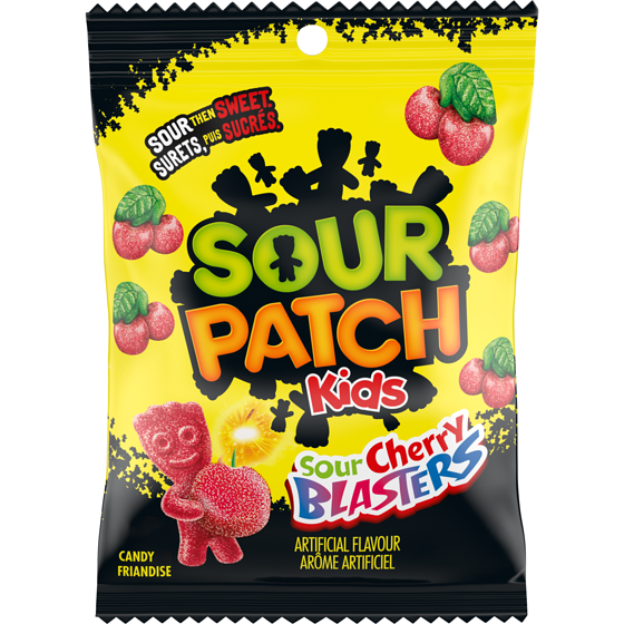 Candy Sour Cherry Blasters - 12 x 154 g - Spkcnd - Restaurant and Foodservice Ingredients - Canadian Distribution