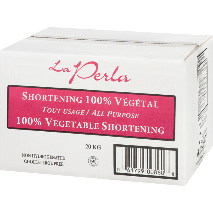 La Perla - 100% Vegetable Shortening All Purpose - 20 kg - Canadian Distribution