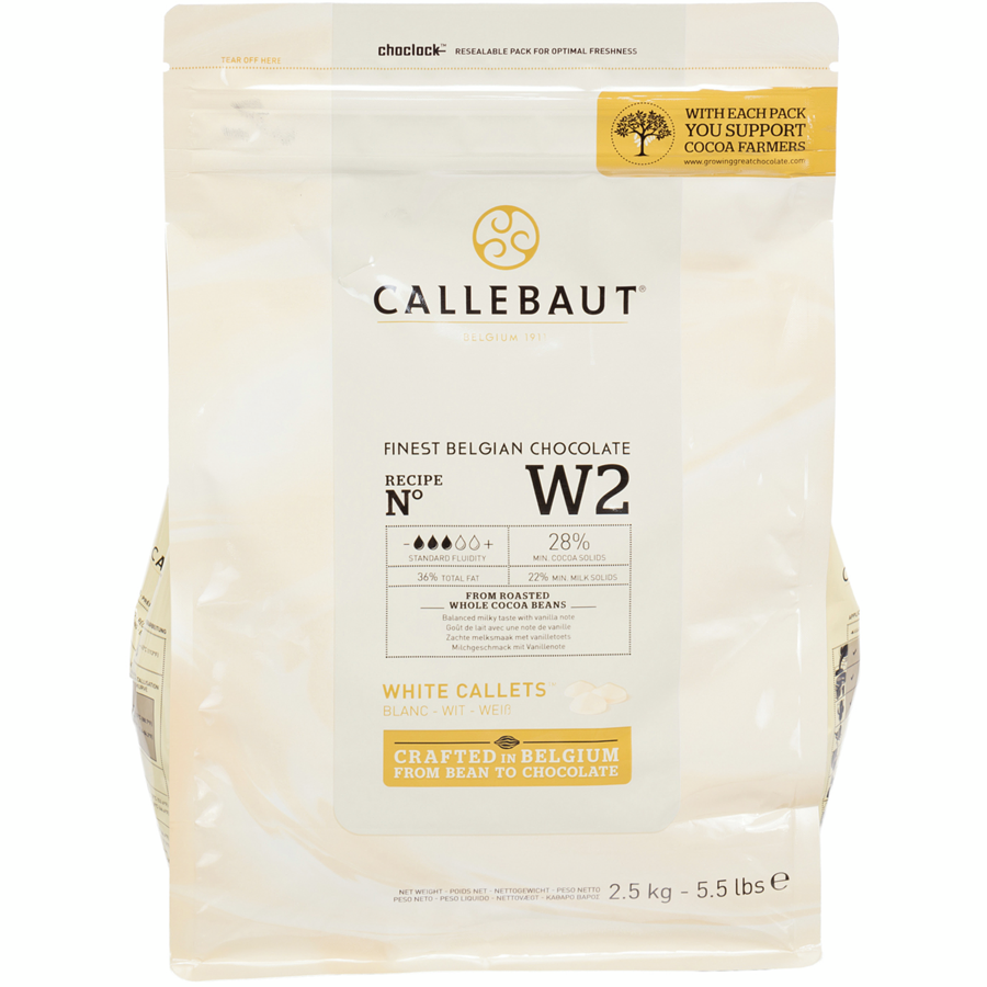 Barry Callebaut - White Chocolate - 2.5 kg - Canadian Distribution