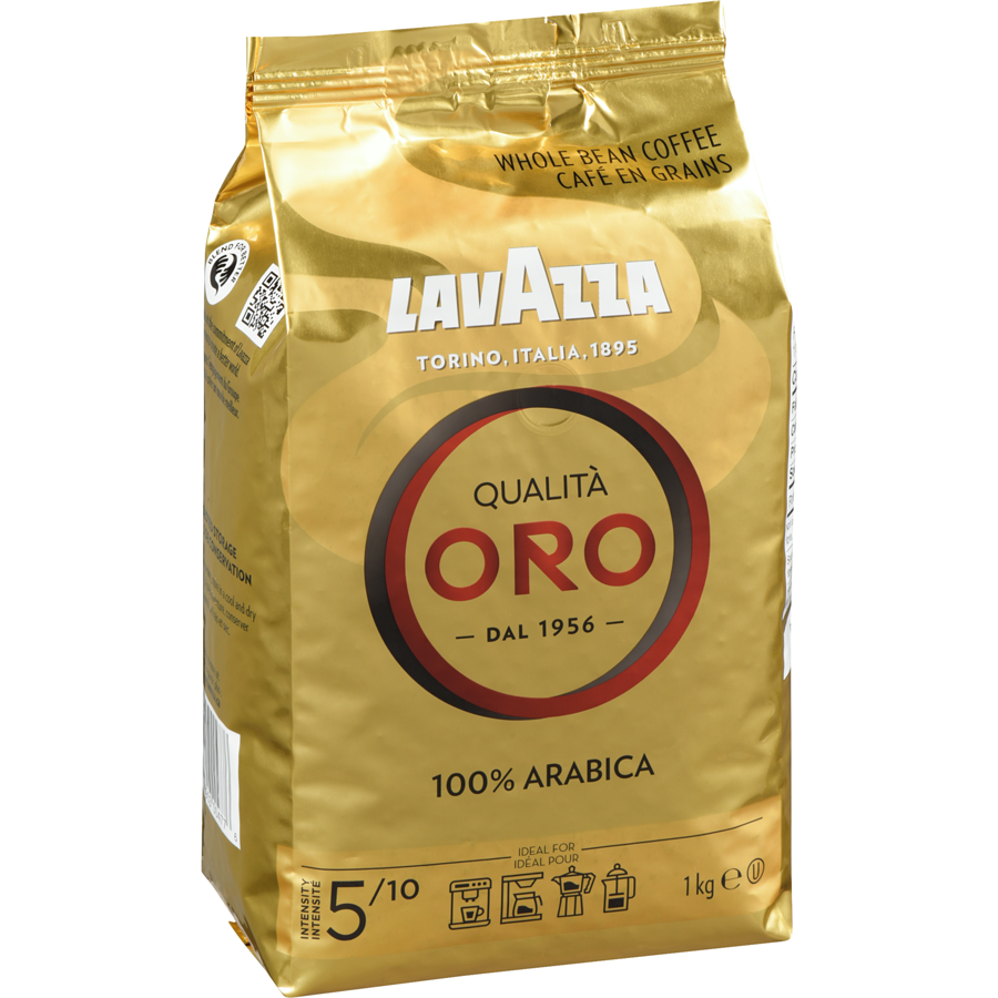 Lavazza - Qualità Oro Whole Bean Coffee - 1 kg - Canadian Distribution