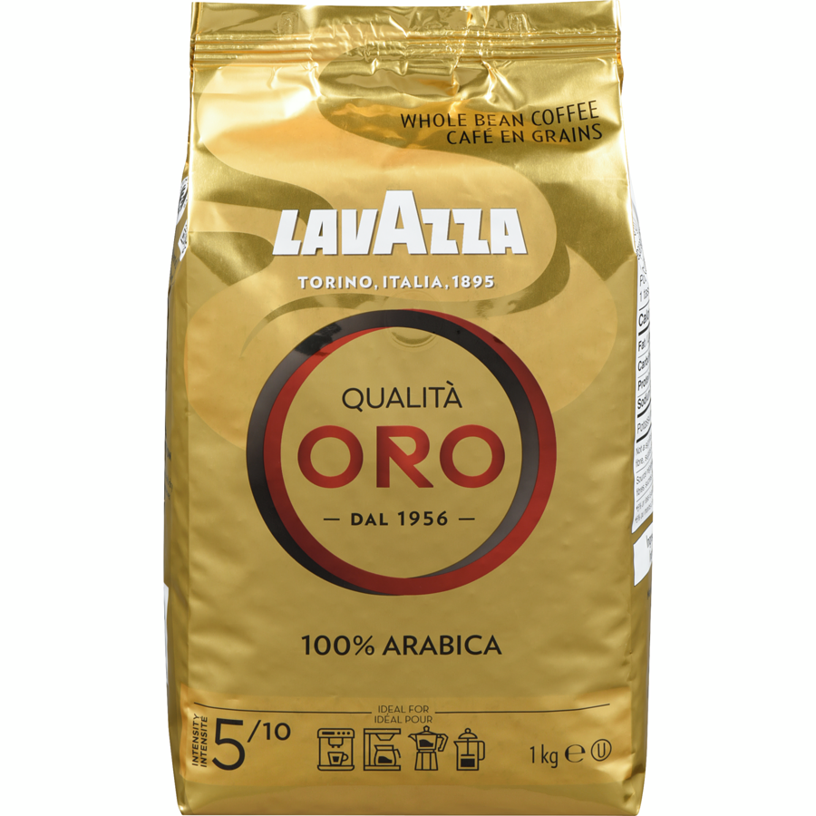 Lavazza - Qualità Oro Whole Bean Coffee - 1 kg - Canadian Distribution