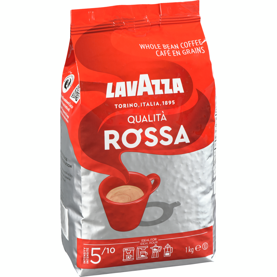 Lavazza - Rossa Roasted Coffee Beans - 1 kg - Canadian Distribution