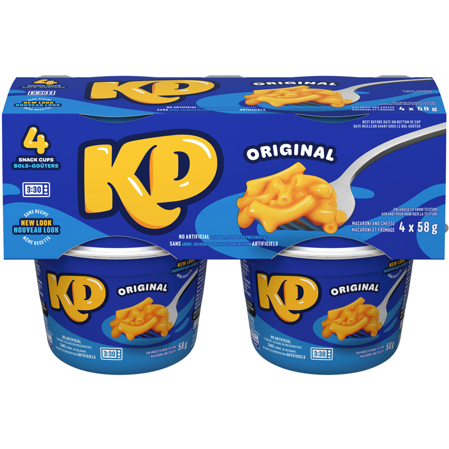 Kraft - Original Macaroni & Cheese Snack Cups - 232 g - Canadian Distribution