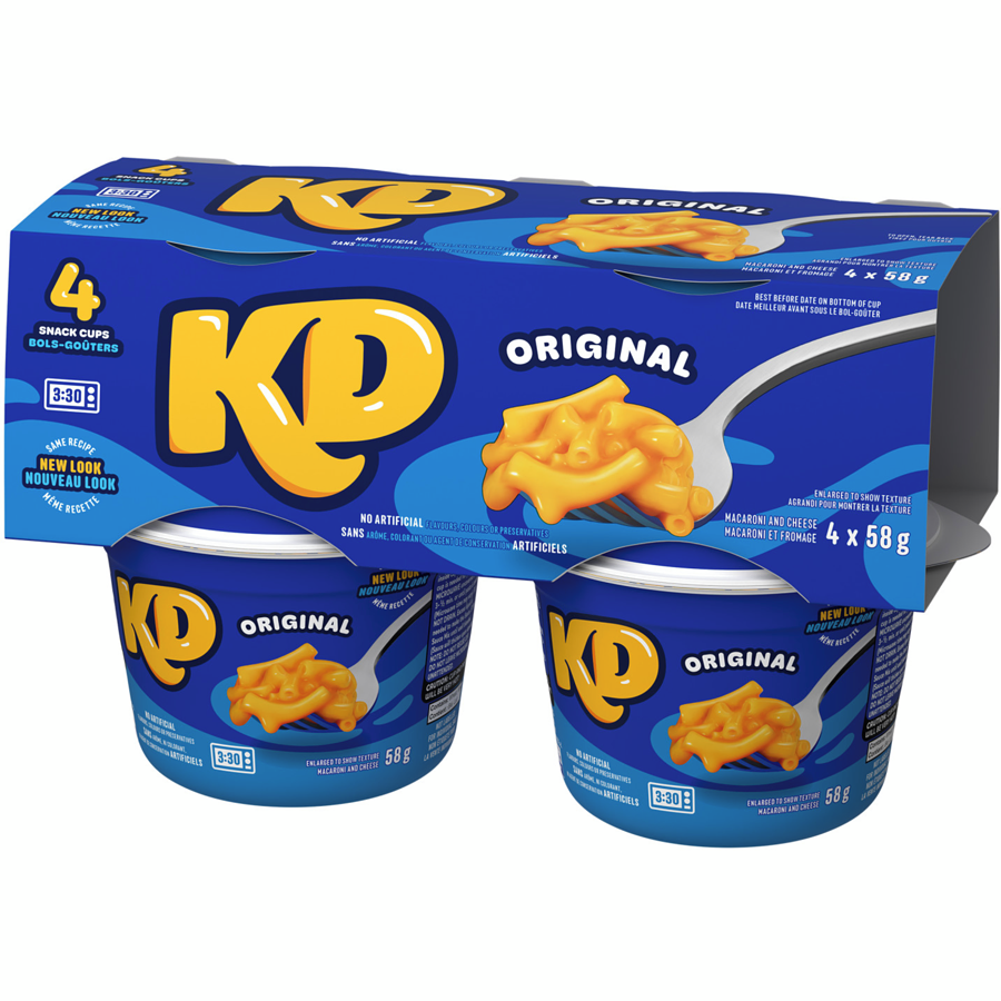 Kraft - Original Macaroni & Cheese Snack Cups - 232 g - Canadian Distribution