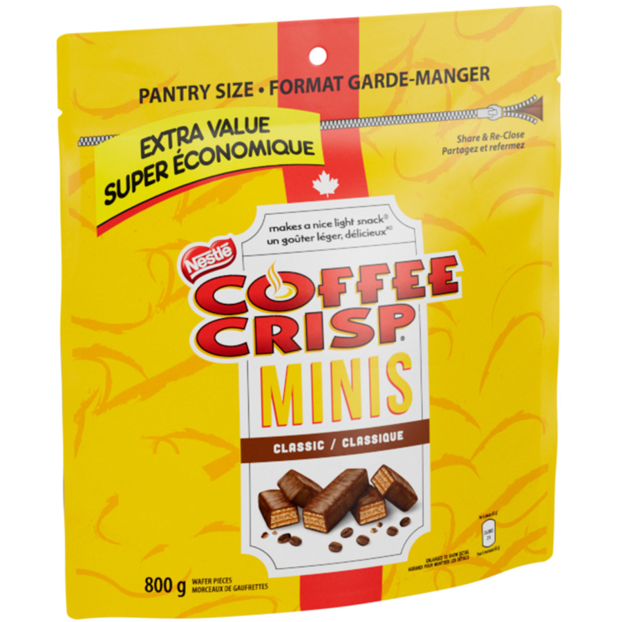 Nestlé - Minis Wafer Bars, Peanut-free, Resealable Bag - 800 g - Canadian Distribution