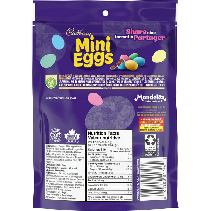 Cadbury - Chocolatey Candy Eggs - 380 g - Canadian Distribution