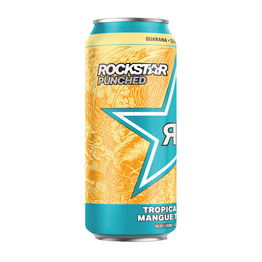 Rockstar - Punched Tropical Mango - Case - 12 x 473 ml - Canadian Distribution