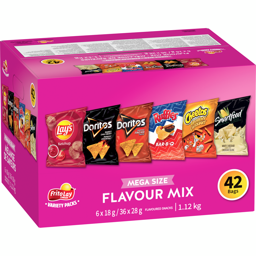 Frito-Lay - Variety Pack Flavour Mix - 1116 g - Canadian Distribution