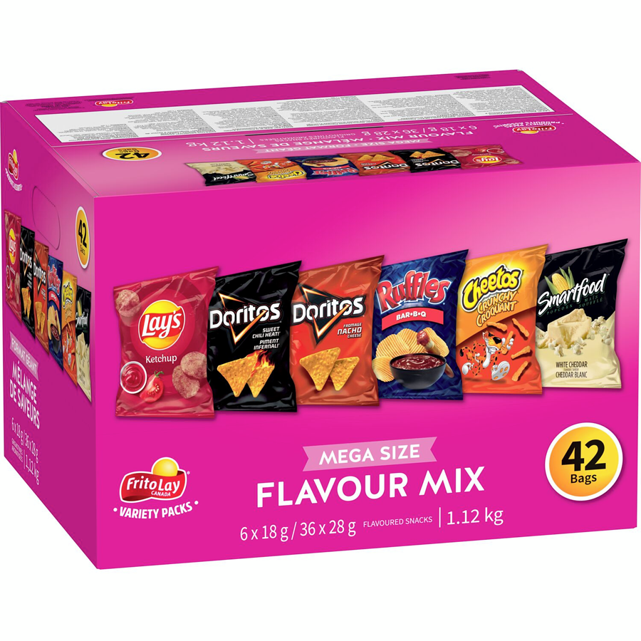 Frito-Lay - Variety Pack Flavour Mix - 1116 g - Canadian Distribution