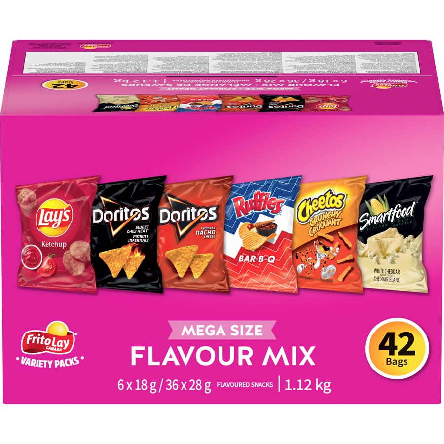 Frito-Lay - Variety Pack Flavour Mix - 1116 g - Canadian Distribution