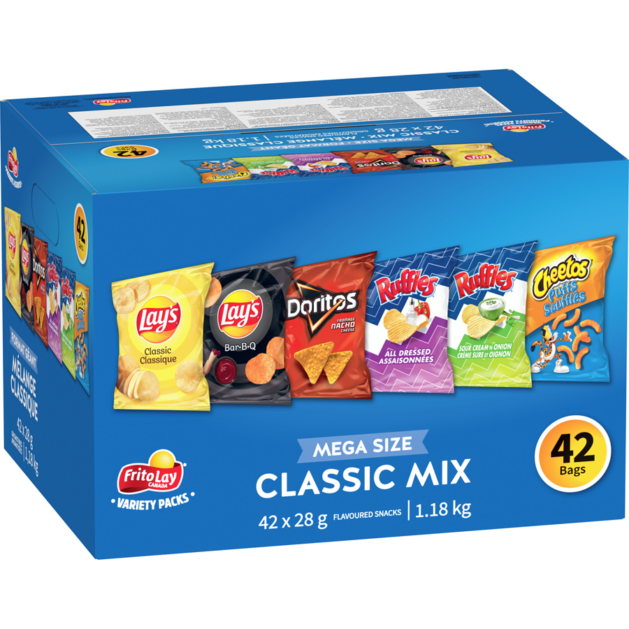 Frito-Lay - Variety Pack Classic Mix - 1176 g - Canadian Distribution