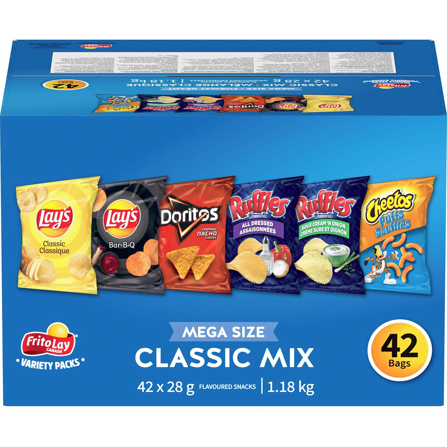 Frito-Lay - Variety Pack Classic Mix - 1176 g - Canadian Distribution