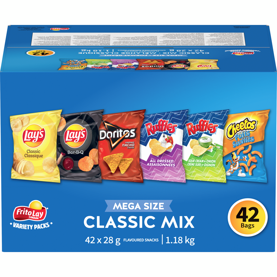 Frito-Lay - Variety Pack Classic Mix - 1176 g - Canadian Distribution