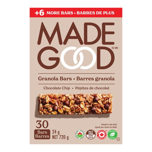 Granola Bars - 120 x 24 g - Made Good - Canadian Distribution