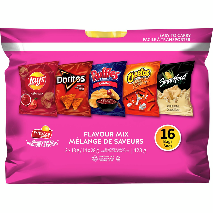 Frito-Lay - Flavour Mix Variety Packs - 428 g - Canadian Distribution