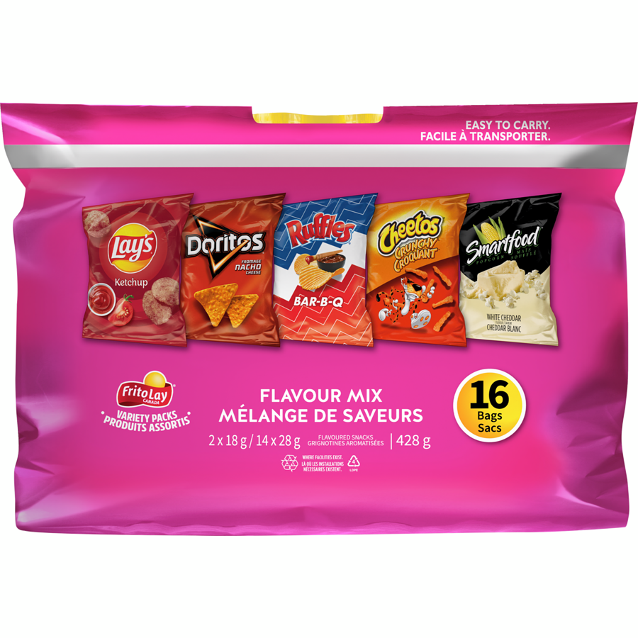 Frito-Lay - Flavour Mix Variety Packs - 428 g - Canadian Distribution