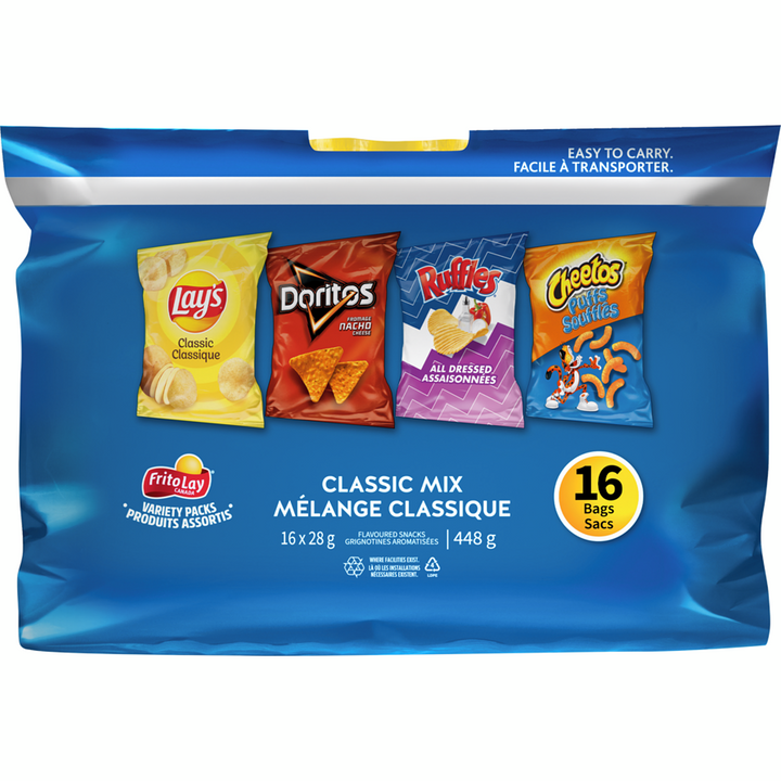 Frito-Lay - Classic Mix Variety Packs - 448 g - Canadian Distribution