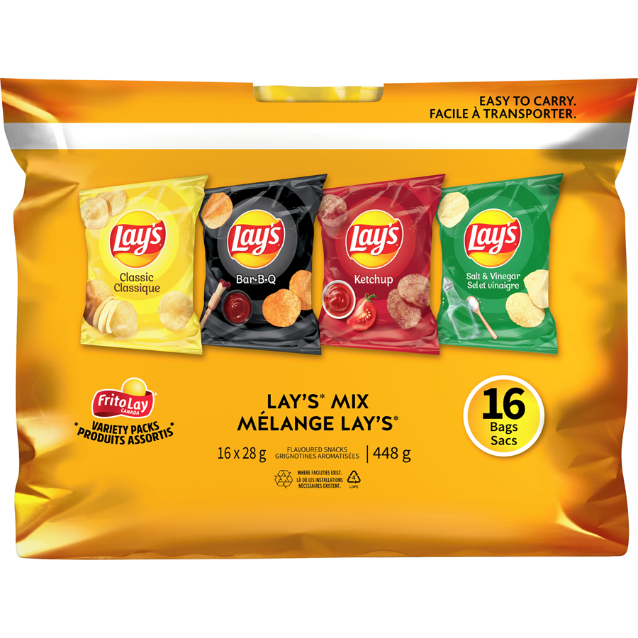 Frito-Lay - Multipack Lay's Mix - 448 g - Canadian Distribution