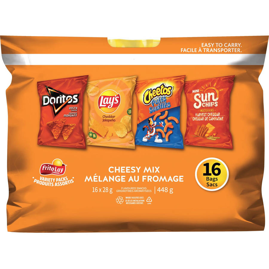 Frito-Lay - Cheesy Mix Variety Packs - 448 g - Canadian Distribution