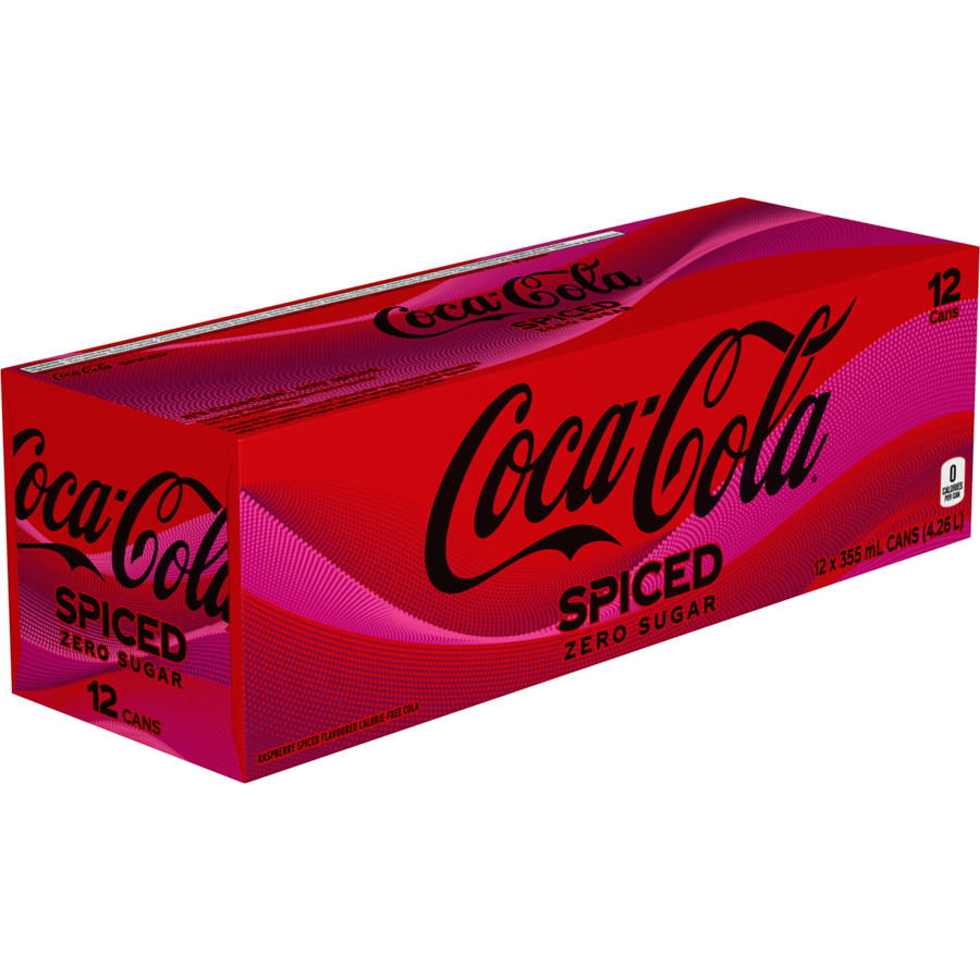 Coca-Cola - Zero Spiced - Case - 12 x 355 ml - Canadian Distribution