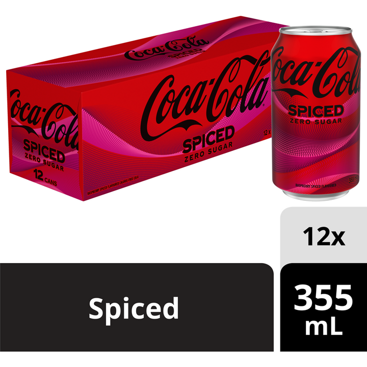 Coca-Cola - Zero Spiced - Case - 12 x 355 ml - Canadian Distribution