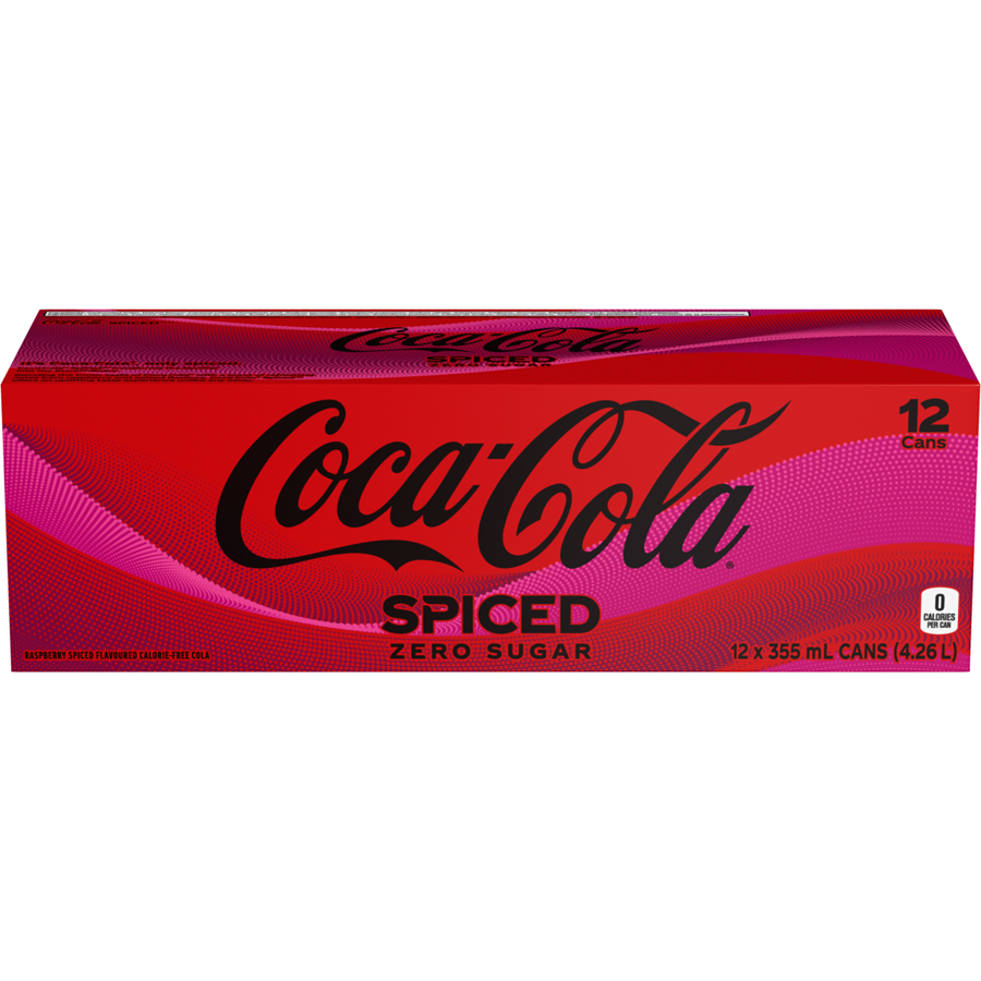 Coca-Cola - Zero Spiced - Case - 12 x 355 ml - Canadian Distribution