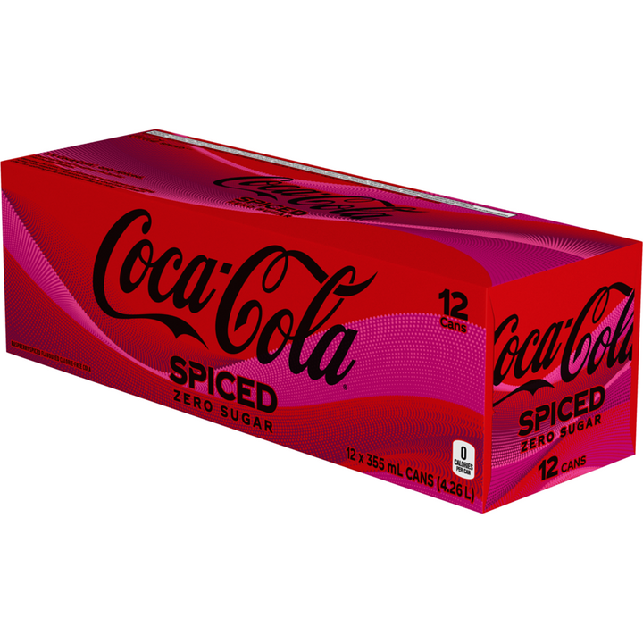 Coca-Cola - Zero Spiced - Case - 12 x 355 ml - Canadian Distribution