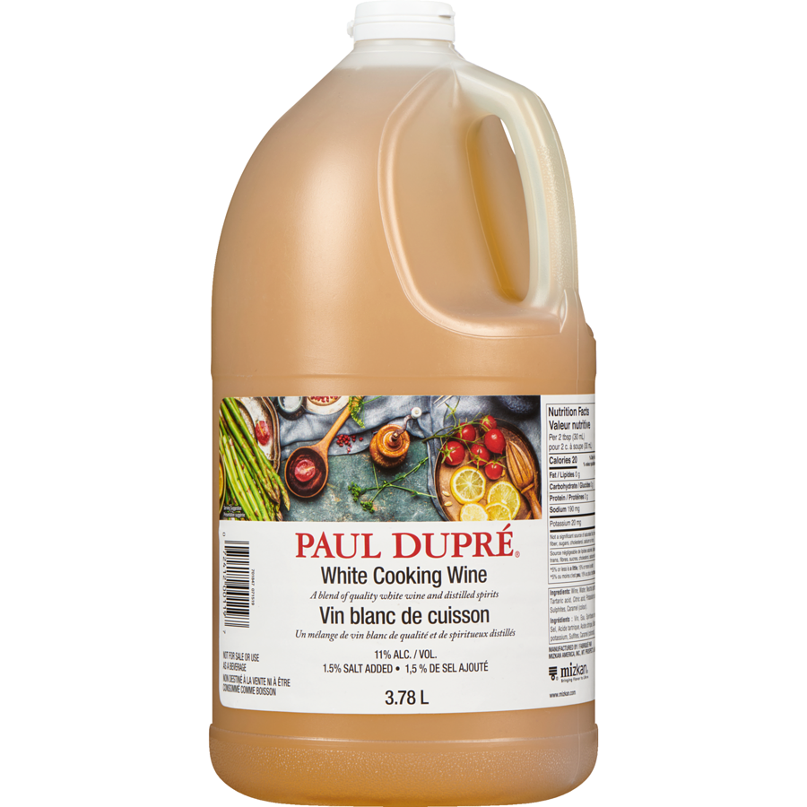 Paul Dupre - White Cooking Wine - 3.78 L - Canadian Distribution