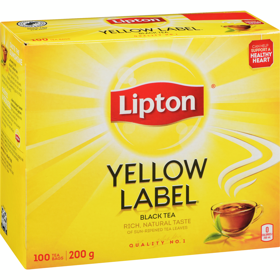 Lipton - Yellow Label Black Tea - 200 g - Canadian Distribution