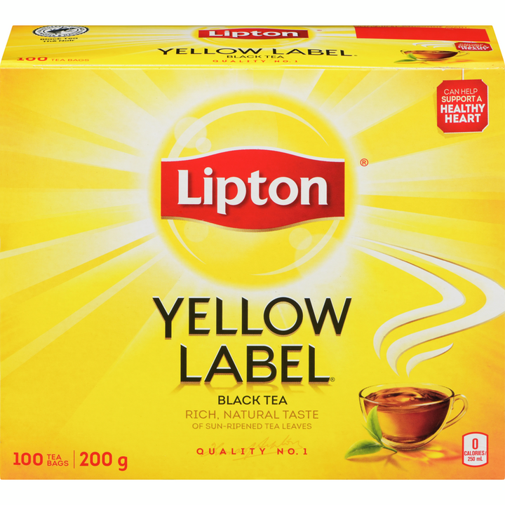 Lipton - Yellow Label Black Tea - 200 g - Canadian Distribution