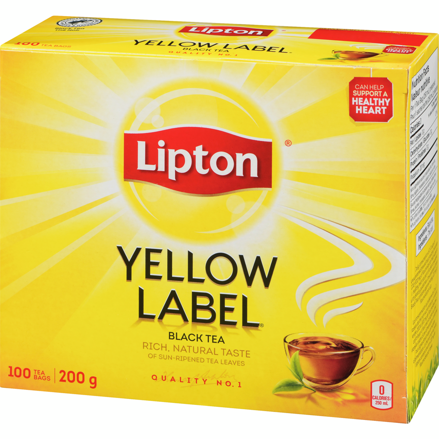 Lipton - Yellow Label Black Tea - 200 g - Canadian Distribution